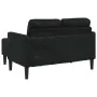 Sofá 2 plazas con chaise longue en forma de L negro 125 cm by , Sofas - Ref: Foro24-4107083, Price: 213,54 €, Discount: %