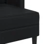 Sofá 2 plazas con chaise longue en forma de L negro 125 cm by , Sofas - Ref: Foro24-4107083, Price: 213,54 €, Discount: %