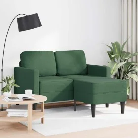 Sofá de 2 plazas con chaise longue en forma de L verde 125 cm by , Sofas - Ref: Foro24-4107081, Price: 237,04 €, Discount: %