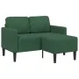 Sofá de 2 plazas con chaise longue en forma de L verde 125 cm von , Sofas - Ref: Foro24-4107081, Preis: 237,04 €, Rabatt: %