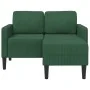 Sofá de 2 plazas con chaise longue en forma de L verde 125 cm von , Sofas - Ref: Foro24-4107081, Preis: 237,04 €, Rabatt: %