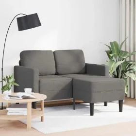 Sofá de 2 plazas con chaise longue en forma L gris claro 125 cm by , Sofas - Ref: Foro24-4107076, Price: 230,86 €, Discount: %