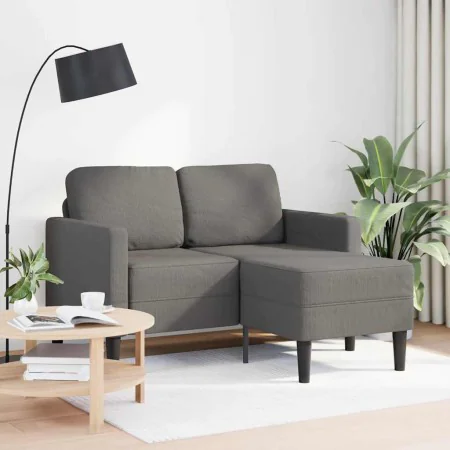 Sofá de 2 plazas con chaise longue en forma L gris claro 125 cm by , Sofas - Ref: Foro24-4107076, Price: 230,86 €, Discount: %