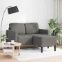 Sofá de 2 plazas con chaise longue en forma L gris claro 125 cm by , Sofas - Ref: Foro24-4107076, Price: 230,86 €, Discount: %