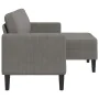 Sofá de 2 plazas con chaise longue en forma L gris claro 125 cm by , Sofas - Ref: Foro24-4107076, Price: 230,86 €, Discount: %