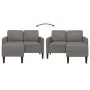 Sofá de 2 plazas con chaise longue en forma L gris claro 125 cm by , Sofas - Ref: Foro24-4107076, Price: 230,86 €, Discount: %