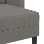 Sofá de 2 plazas con chaise longue en forma L gris claro 125 cm by , Sofas - Ref: Foro24-4107076, Price: 230,86 €, Discount: %