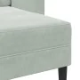 Sofá de 2 plazas con chaise longue en forma L gris claro 125 cm by , Sofas - Ref: Foro24-4107069, Price: 232,44 €, Discount: %