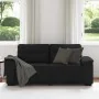 Sofá 2 plazas Tela Negro 140 cm by , Sofas - Ref: Foro24-4105309, Price: 227,60 €, Discount: %