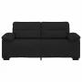 Sofá 2 plazas Tela Negro 140 cm by , Sofas - Ref: Foro24-4105309, Price: 227,60 €, Discount: %