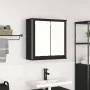 Mueble de baño de pared con espejo roble negro 60x21x60 cm von , Badezimmerwaschtische - Ref: Foro24-861897, Preis: 69,30 €, ...