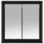 Mueble de baño de pared con espejo roble negro 60x21x60 cm von , Badezimmerwaschtische - Ref: Foro24-861897, Preis: 69,30 €, ...