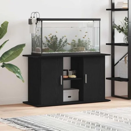 Soporte para acuario de madera de roble negro 101x41x58 cm by , Aquarium supports - Ref: Foro24-862153, Price: 100,53 €, Disc...