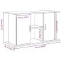 Soporte para acuario de madera de roble negro 101x41x58 cm by , Aquarium supports - Ref: Foro24-862153, Price: 100,53 €, Disc...