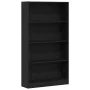 Estantería de 4 niveles de roble negro 80x24x143 cm by , Bookcases and shelves - Ref: Foro24-862002, Price: 80,61 €, Discount: %