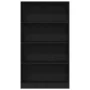 Estantería de 4 niveles de roble negro 80x24x143 cm by , Bookcases and shelves - Ref: Foro24-862002, Price: 80,61 €, Discount: %