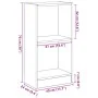 Estantería de madera de roble negro 40x24x76 cm von , Bücherregale und Regale - Ref: Foro24-862000, Preis: 40,87 €, Rabatt: %