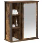 Mueble de baño de pared con espejo roble ahumado 50x21x60 cm de , Tocadores de baño - Ref: Foro24-861904, Precio: 62,06 €, De...