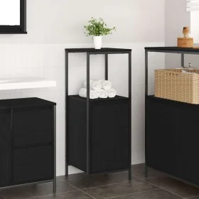Mueble de baño con estantes roble negro 36x35x95 cm von , Badezimmerwaschtische - Ref: Foro24-861912, Preis: 53,16 €, Rabatt: %