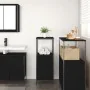 Mueble de baño con estantes roble negro 36x35x95 cm de , Tocadores de baño - Ref: Foro24-861912, Precio: 53,16 €, Descuento: %