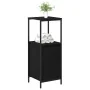 Mueble de baño con estantes roble negro 36x35x95 cm de , Tocadores de baño - Ref: Foro24-861912, Precio: 53,16 €, Descuento: %