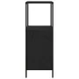 Mueble de baño con estantes roble negro 36x35x95 cm de , Tocadores de baño - Ref: Foro24-861912, Precio: 53,16 €, Descuento: %
