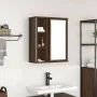 Mueble de baño de pared con espejo roble marrón 50x21x60 cm de , Tocadores de baño - Ref: Foro24-861906, Precio: 62,65 €, Des...