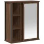 Mueble de baño de pared con espejo roble marrón 50x21x60 cm de , Tocadores de baño - Ref: Foro24-861906, Precio: 62,65 €, Des...