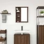 Mueble de baño de pared con espejo roble marrón 50x21x60 cm de , Tocadores de baño - Ref: Foro24-861906, Precio: 62,65 €, Des...