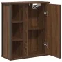 Mueble de baño de pared con espejo roble marrón 50x21x60 cm de , Tocadores de baño - Ref: Foro24-861906, Precio: 62,65 €, Des...