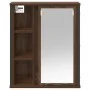 Mueble de baño de pared con espejo roble marrón 50x21x60 cm de , Tocadores de baño - Ref: Foro24-861906, Precio: 62,65 €, Des...