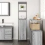 Mueble de baño con estantes gris Sonoma 36x35x165 cm by , bathroom vanities - Ref: Foro24-861910, Price: 73,00 €, Discount: %