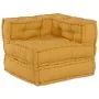 Puf modular de tela amarillo 70x70x54 by , Cushions for chairs and sofas - Ref: Foro24-4019037, Price: 145,70 €, Discount: %