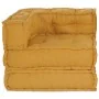 Puf modular de tela amarillo 70x70x54 by , Cushions for chairs and sofas - Ref: Foro24-4019037, Price: 145,70 €, Discount: %