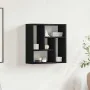 Estante de pared de madera ingeniería roble negro 45x16x45 cm de , Estantes y estanterías - Ref: Foro24-862511, Precio: 32,26...