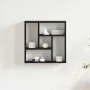 Estante de pared de madera ingeniería roble negro 45x16x45 cm de , Estantes y estanterías - Ref: Foro24-862511, Precio: 32,26...