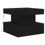 Mesa de centro con luces LED roble negro 50x50x40 cm de , Mesas de centro - Ref: Foro24-862255, Precio: 69,79 €, Descuento: %