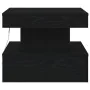 Mesa de centro con luces LED roble negro 50x50x40 cm de , Mesas de centro - Ref: Foro24-862255, Precio: 69,79 €, Descuento: %