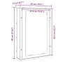 Mueble de baño con espejo de madera antigua 42x12x60 cm de , Tocadores de baño - Ref: Foro24-862229, Precio: 47,64 €, Descuen...