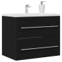 Mueble de baño para lavabo de roble negro 60x38,5x48 cm von , Badezimmermöbel - Ref: Foro24-862028, Preis: 68,61 €, Rabatt: %
