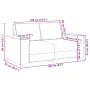 Juego de sofás con cojines 2 piezas tela negro by , Sofas - Ref: Foro24-3324693, Price: 467,07 €, Discount: %
