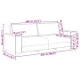 Juego de sofás con cojines 2 piezas tela negro by , Sofas - Ref: Foro24-3324693, Price: 467,07 €, Discount: %