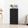 Aparador con 6 cajones roble negro 50x34x96cm madera ingeniería von , Sideboards - Ref: Foro24-862442, Preis: 122,71 €, Rabat...