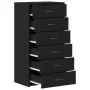 Aparador con 6 cajones roble negro 50x34x96cm madera ingeniería von , Sideboards - Ref: Foro24-862442, Preis: 122,71 €, Rabat...