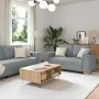 Juego de sofás con cojines 2 piezas tela gris claro by , Sofas - Ref: Foro24-3324691, Price: 467,07 €, Discount: %