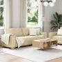Juego de sofás con cojines 2 piezas tela crema de , Sofás - Ref: Foro24-3324698, Precio: 467,06 €, Descuento: %