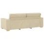 Juego de sofás con cojines 2 piezas tela crema de , Sofás - Ref: Foro24-3324698, Precio: 467,06 €, Descuento: %