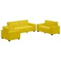 Juego de sofás con cojines 3 piezas terciopelo amarillo by , Sofas - Ref: Foro24-3324624, Price: 610,32 €, Discount: %
