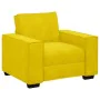 Juego de sofás con cojines 3 piezas terciopelo amarillo by , Sofas - Ref: Foro24-3324624, Price: 610,32 €, Discount: %