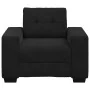 Sillón de terciopelo negro 60 cm de , Sofás - Ref: Foro24-4105103, Precio: 182,35 €, Descuento: %